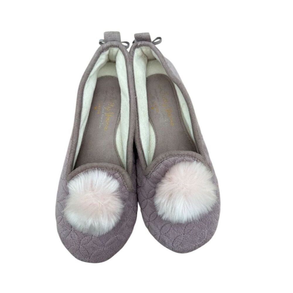 Pretty You London Meryl Knit Slipper Lavender